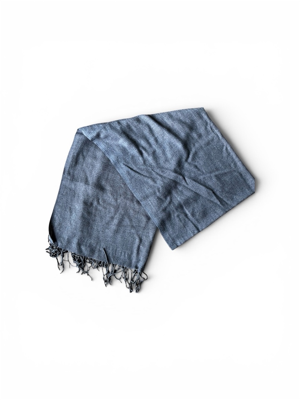 Men's Brown Fringed Scarf